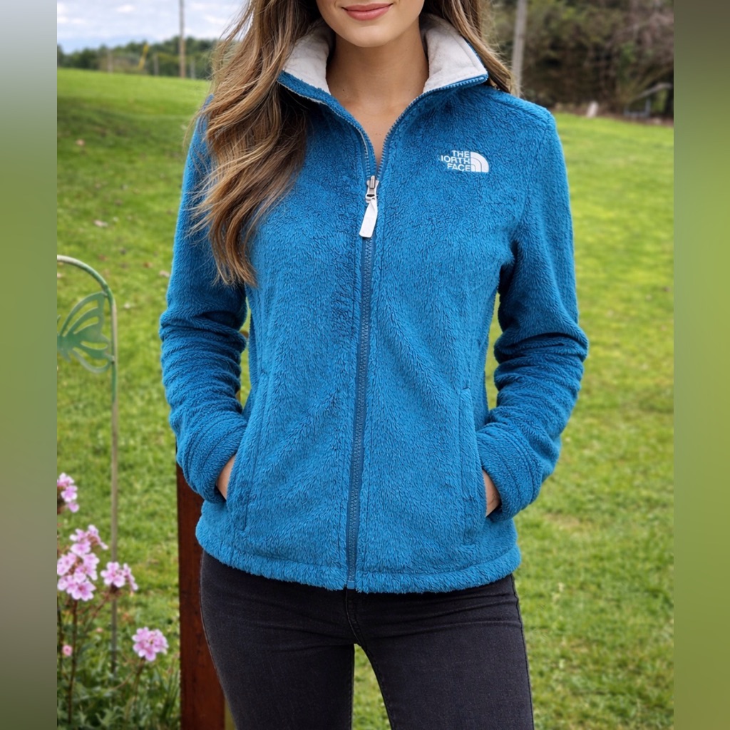 The North Face Osito Fleece Jacket Teal Women's Size Xs